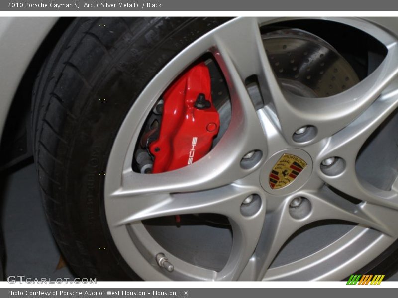 Arctic Silver Metallic / Black 2010 Porsche Cayman S