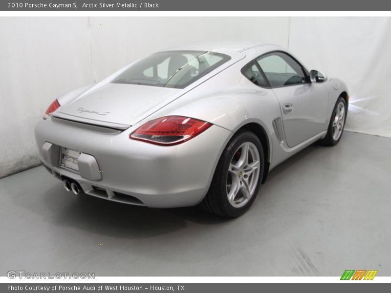 Arctic Silver Metallic / Black 2010 Porsche Cayman S