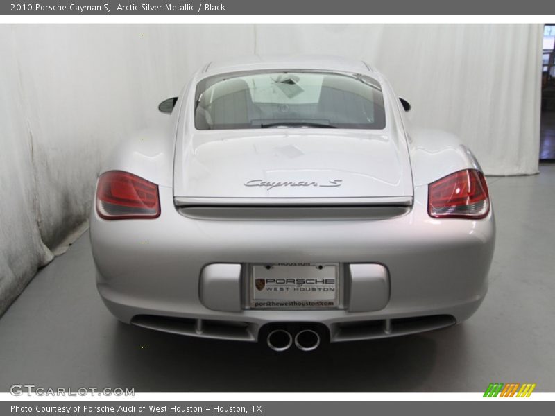 Arctic Silver Metallic / Black 2010 Porsche Cayman S