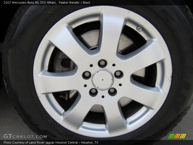 Pewter Metallic / Black 2007 Mercedes-Benz ML 350 4Matic