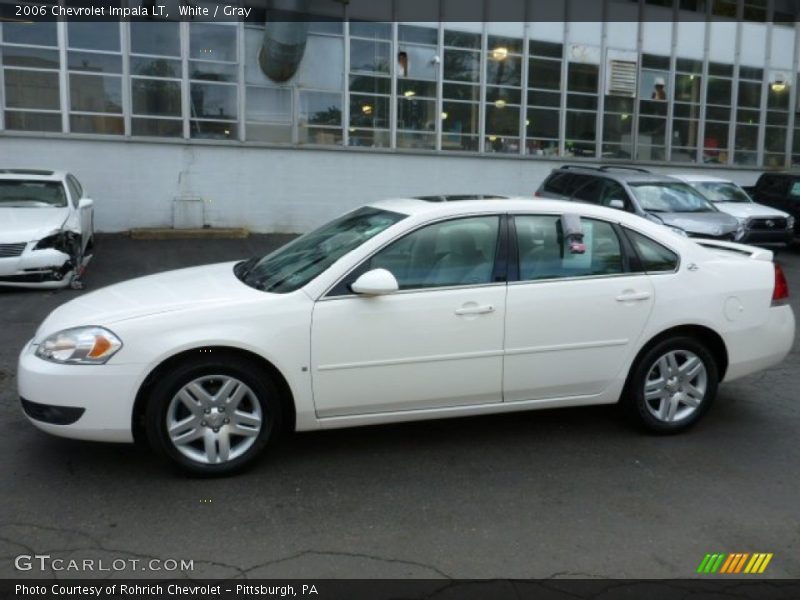White / Gray 2006 Chevrolet Impala LT