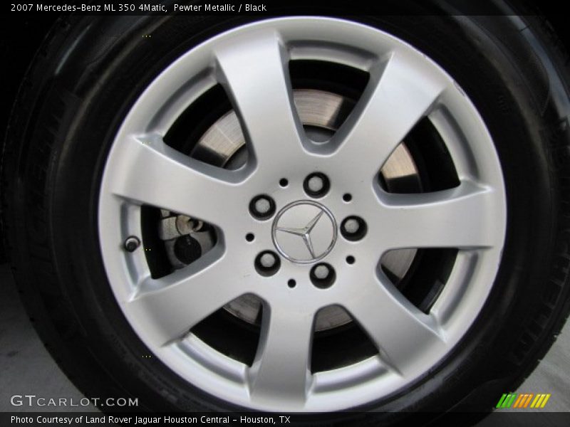 Pewter Metallic / Black 2007 Mercedes-Benz ML 350 4Matic