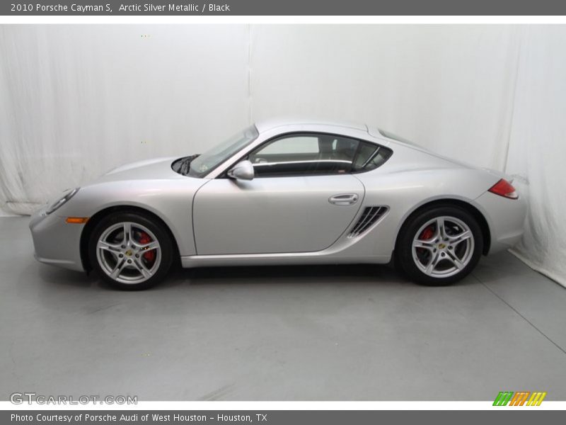 Arctic Silver Metallic / Black 2010 Porsche Cayman S