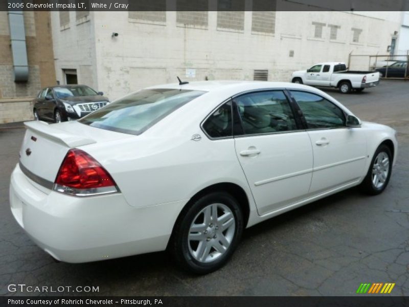White / Gray 2006 Chevrolet Impala LT