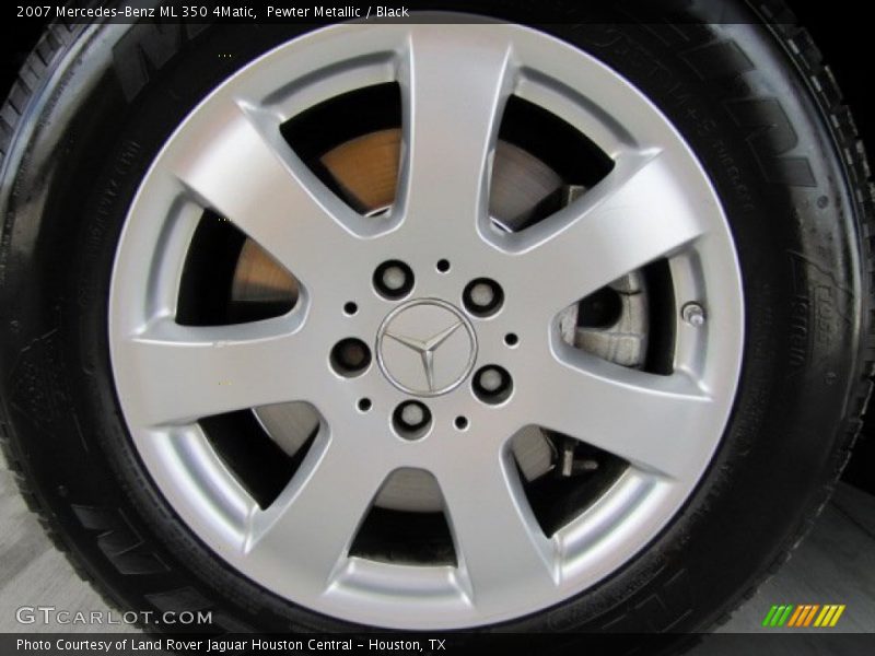 Pewter Metallic / Black 2007 Mercedes-Benz ML 350 4Matic