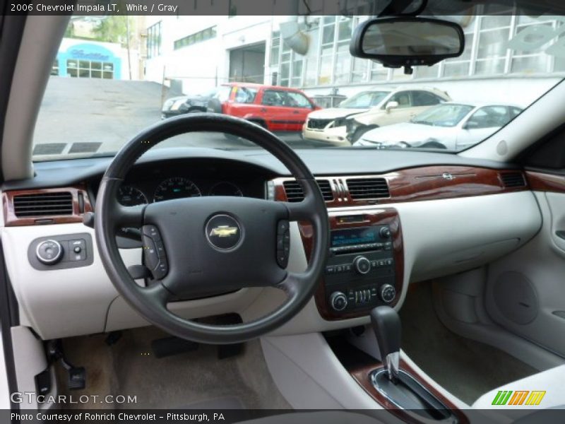 White / Gray 2006 Chevrolet Impala LT