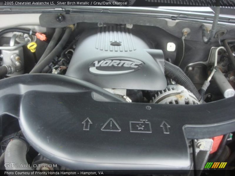 Silver Birch Metallic / Gray/Dark Charcoal 2005 Chevrolet Avalanche LS
