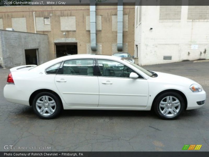 White / Gray 2006 Chevrolet Impala LT