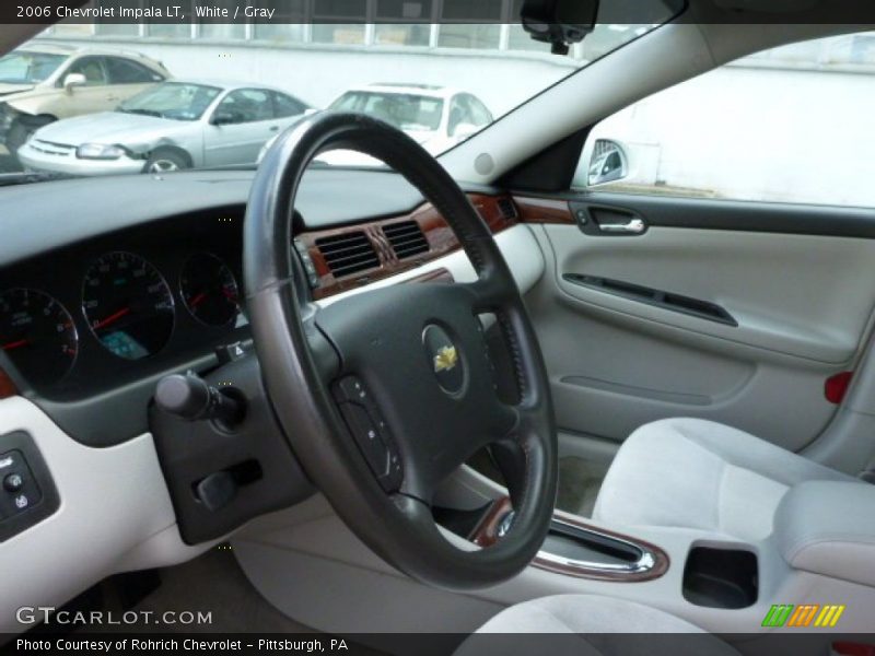 White / Gray 2006 Chevrolet Impala LT