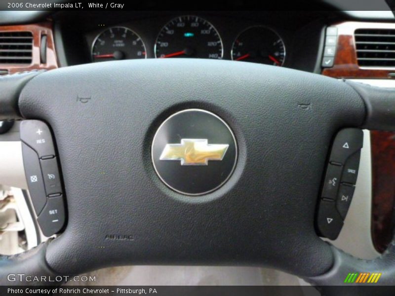 White / Gray 2006 Chevrolet Impala LT