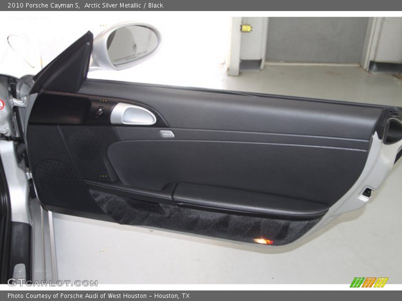 Arctic Silver Metallic / Black 2010 Porsche Cayman S
