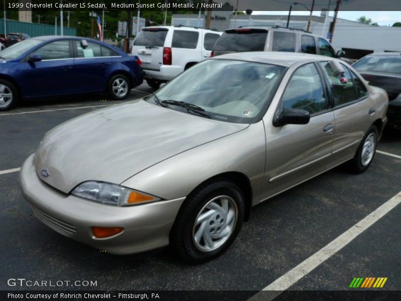 Medium Sunset Gold Metallic / Neutral 1999 Chevrolet Cavalier LS Sedan