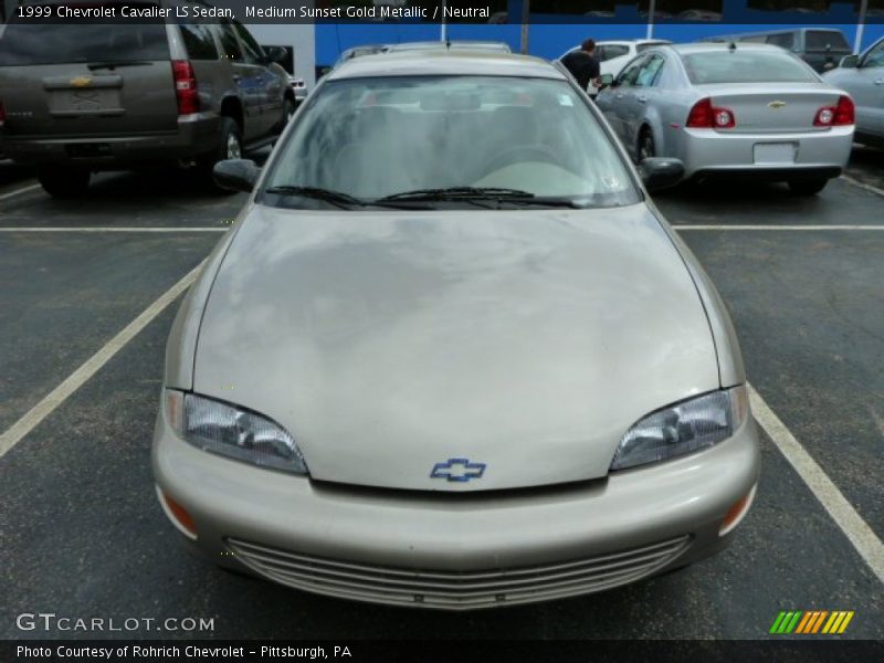 Medium Sunset Gold Metallic / Neutral 1999 Chevrolet Cavalier LS Sedan