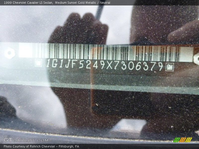 Medium Sunset Gold Metallic / Neutral 1999 Chevrolet Cavalier LS Sedan