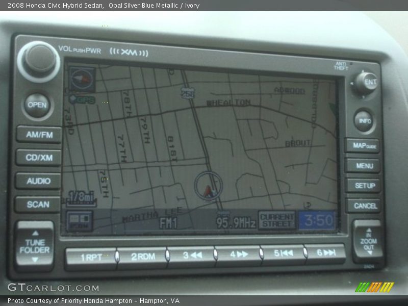 Opal Silver Blue Metallic / Ivory 2008 Honda Civic Hybrid Sedan