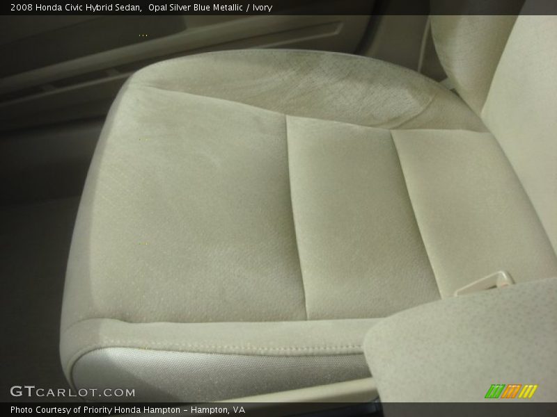 Opal Silver Blue Metallic / Ivory 2008 Honda Civic Hybrid Sedan