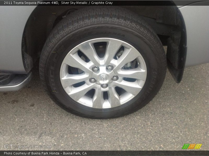 Silver Sky Metallic / Graphite Gray 2011 Toyota Sequoia Platinum 4WD