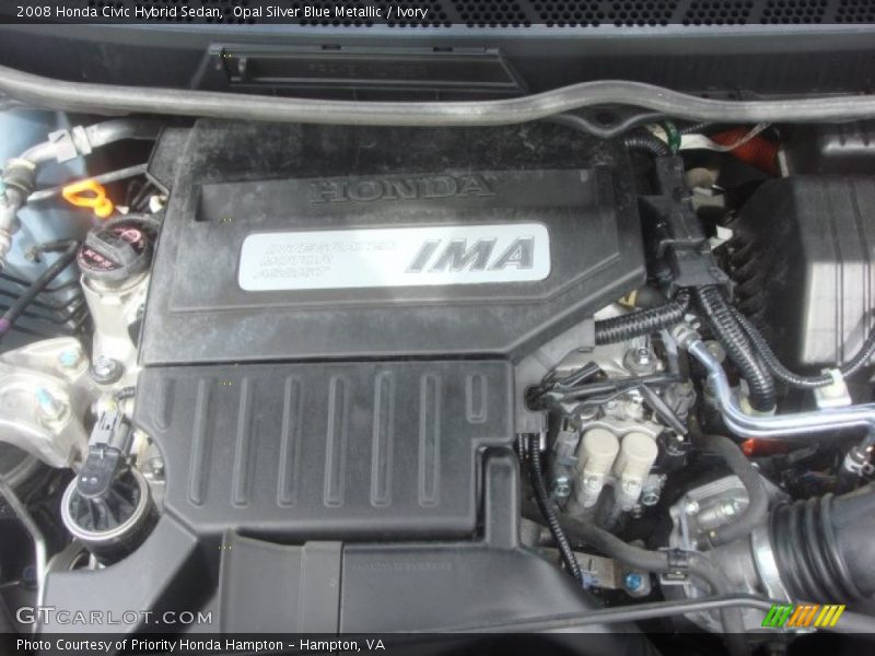 Opal Silver Blue Metallic / Ivory 2008 Honda Civic Hybrid Sedan