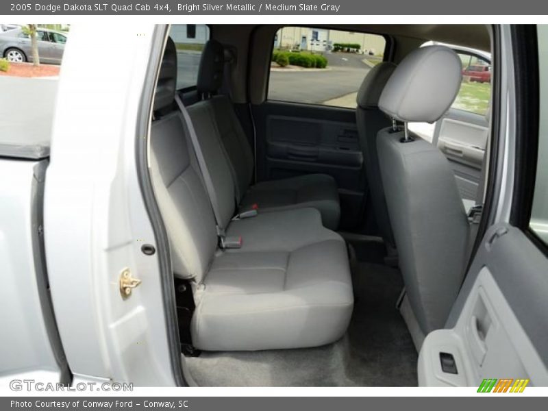 Bright Silver Metallic / Medium Slate Gray 2005 Dodge Dakota SLT Quad Cab 4x4