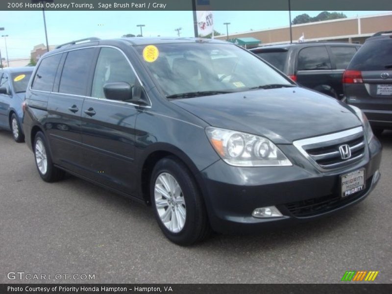 Sage Brush Pearl / Gray 2006 Honda Odyssey Touring