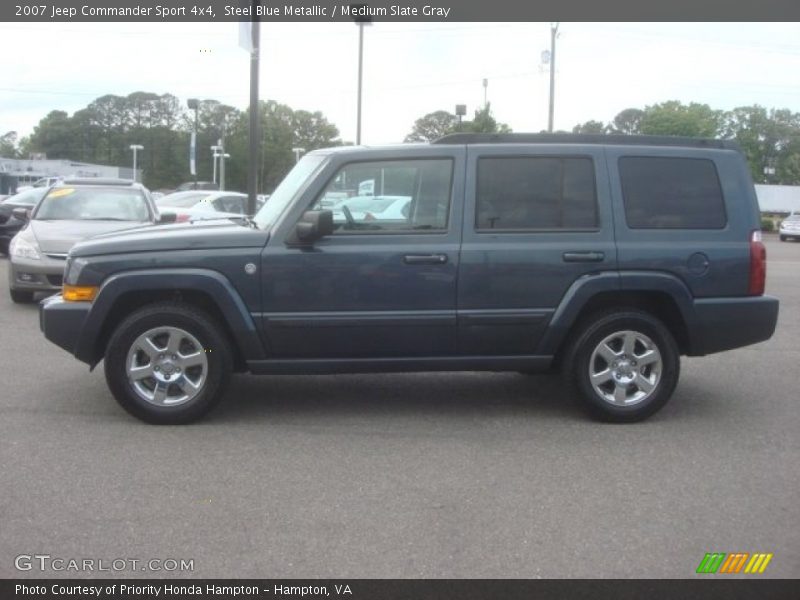 Steel Blue Metallic / Medium Slate Gray 2007 Jeep Commander Sport 4x4