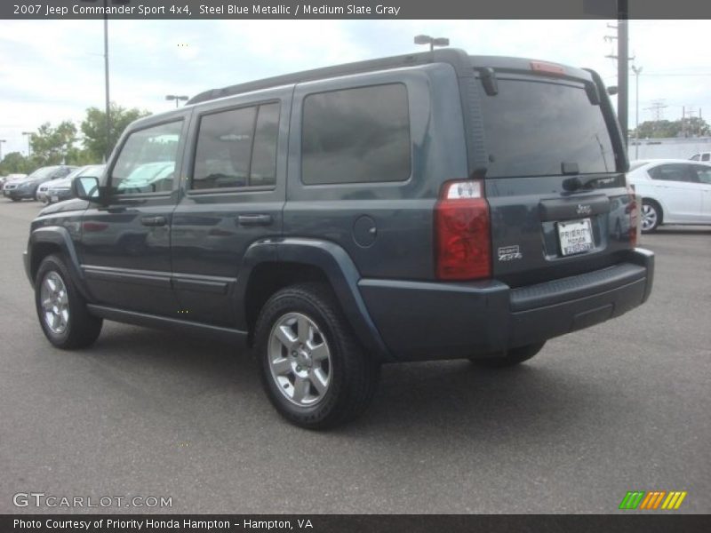 Steel Blue Metallic / Medium Slate Gray 2007 Jeep Commander Sport 4x4