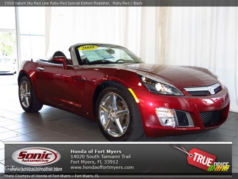Ruby Red / Black 2009 Saturn Sky Red Line Ruby Red Special Edition Roadster