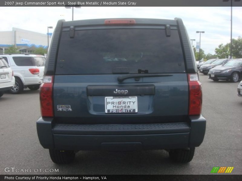 Steel Blue Metallic / Medium Slate Gray 2007 Jeep Commander Sport 4x4