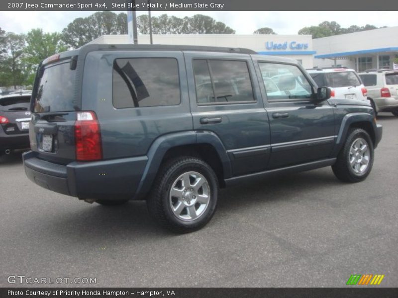 Steel Blue Metallic / Medium Slate Gray 2007 Jeep Commander Sport 4x4