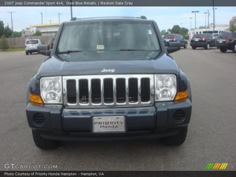 Steel Blue Metallic / Medium Slate Gray 2007 Jeep Commander Sport 4x4