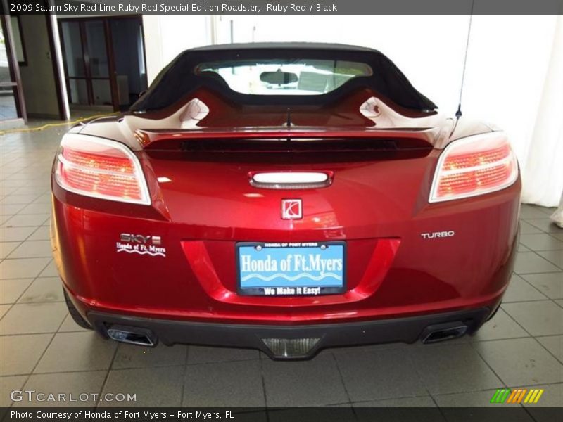 Ruby Red / Black 2009 Saturn Sky Red Line Ruby Red Special Edition Roadster