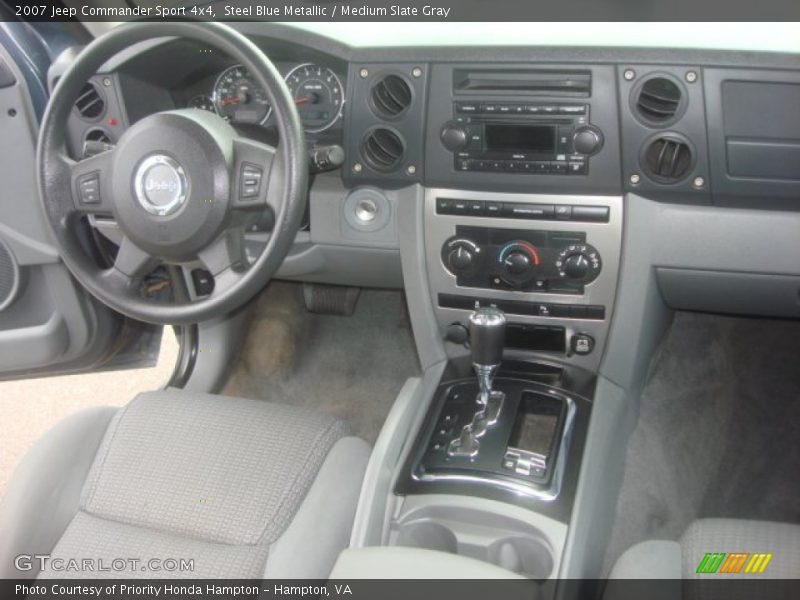 Steel Blue Metallic / Medium Slate Gray 2007 Jeep Commander Sport 4x4