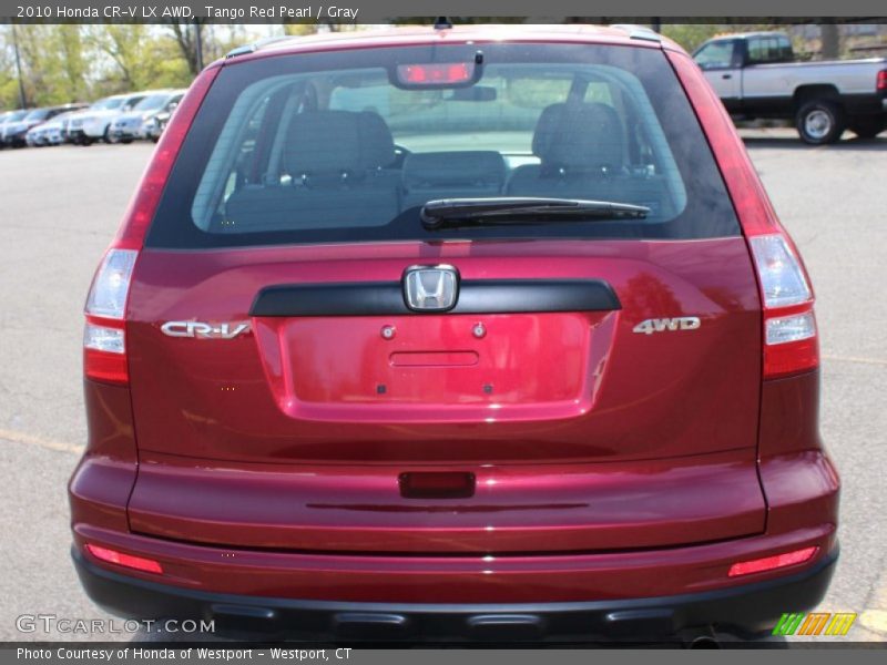Tango Red Pearl / Gray 2010 Honda CR-V LX AWD