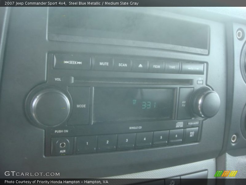 Steel Blue Metallic / Medium Slate Gray 2007 Jeep Commander Sport 4x4