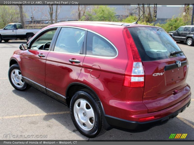Tango Red Pearl / Gray 2010 Honda CR-V LX AWD