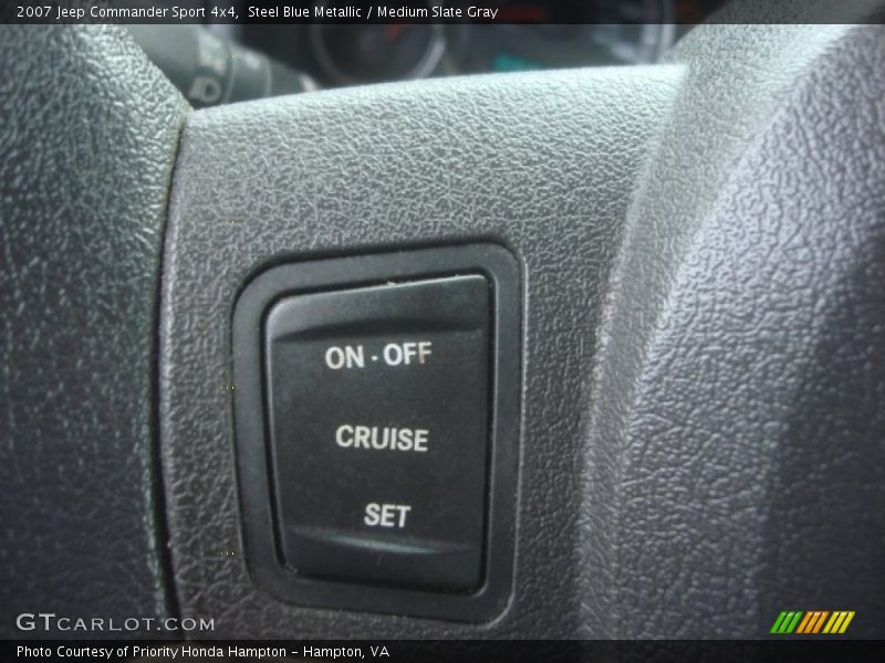Steel Blue Metallic / Medium Slate Gray 2007 Jeep Commander Sport 4x4