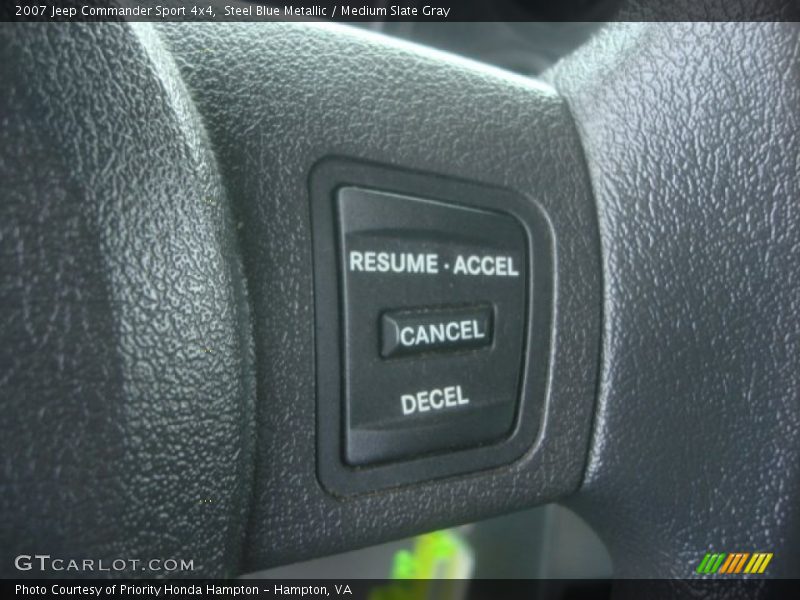 Steel Blue Metallic / Medium Slate Gray 2007 Jeep Commander Sport 4x4