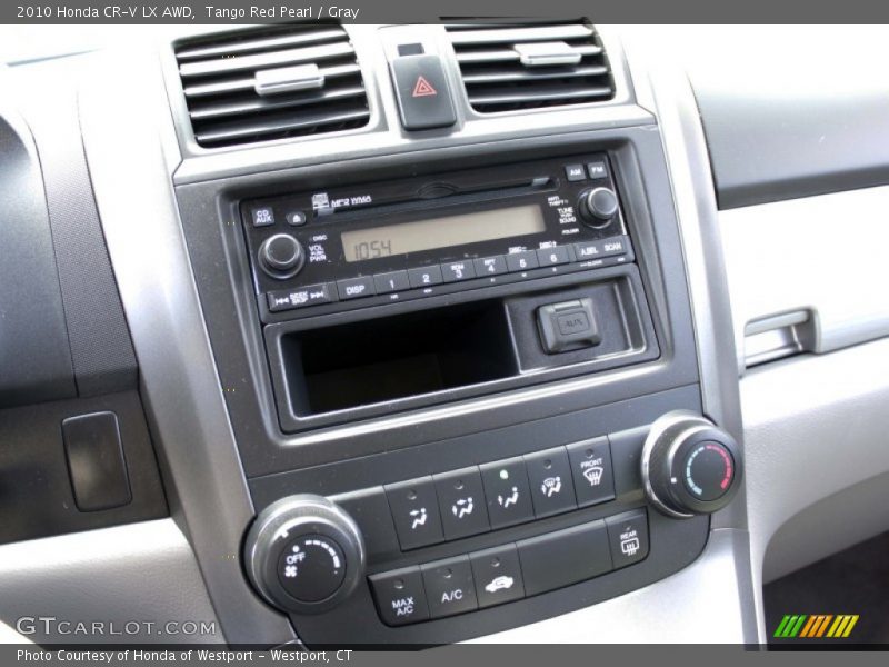 Tango Red Pearl / Gray 2010 Honda CR-V LX AWD