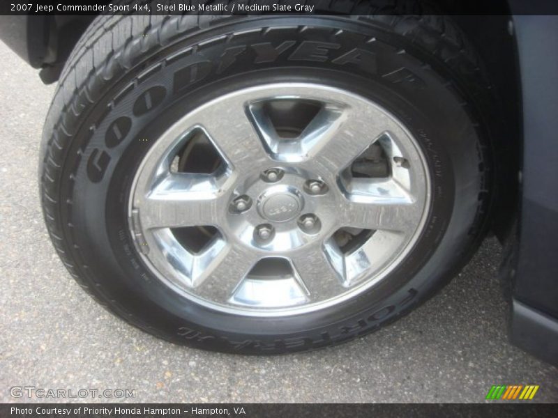 Steel Blue Metallic / Medium Slate Gray 2007 Jeep Commander Sport 4x4