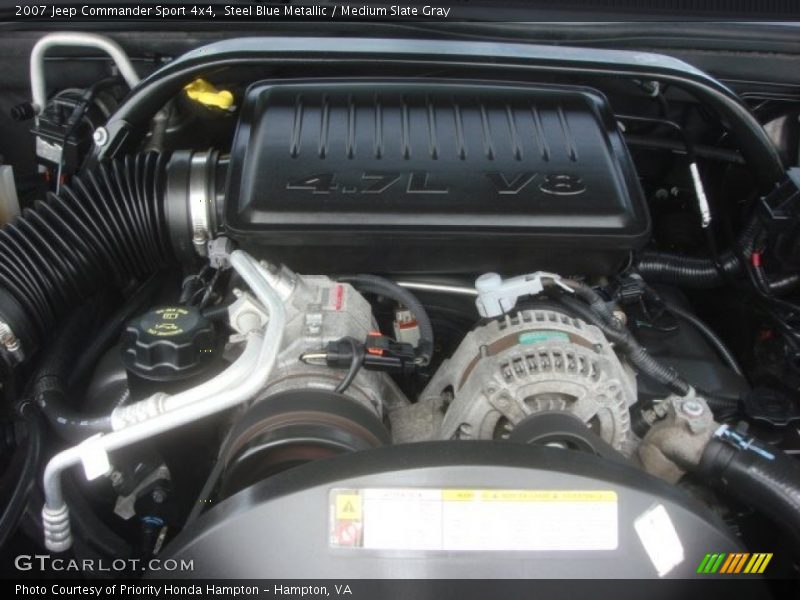 Steel Blue Metallic / Medium Slate Gray 2007 Jeep Commander Sport 4x4