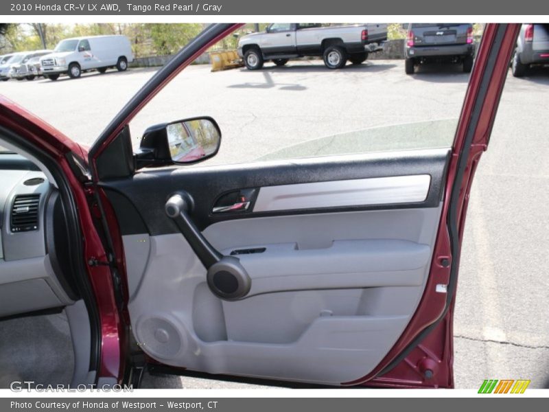 Tango Red Pearl / Gray 2010 Honda CR-V LX AWD