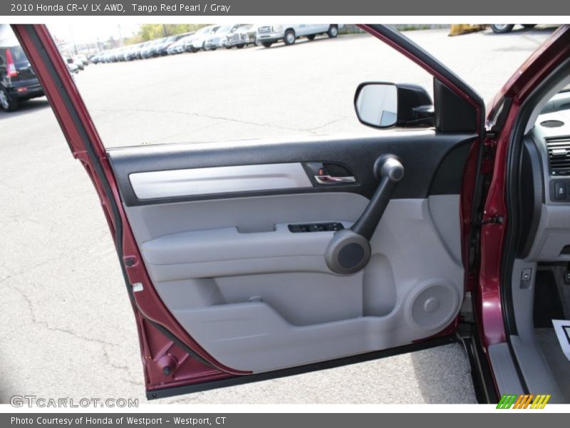 Tango Red Pearl / Gray 2010 Honda CR-V LX AWD