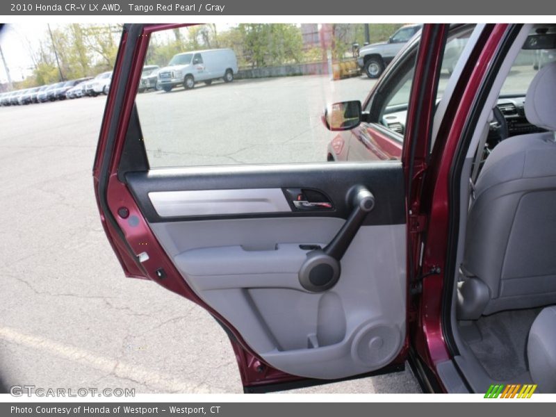 Tango Red Pearl / Gray 2010 Honda CR-V LX AWD