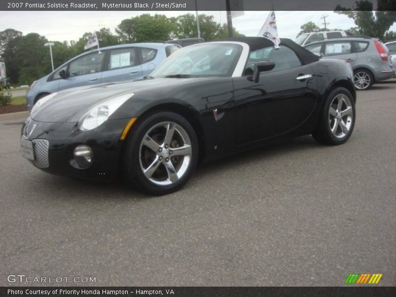 Mysterious Black / Steel/Sand 2007 Pontiac Solstice Roadster
