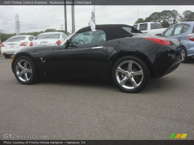 Mysterious Black / Steel/Sand 2007 Pontiac Solstice Roadster
