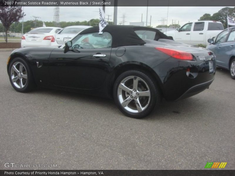 Mysterious Black / Steel/Sand 2007 Pontiac Solstice Roadster
