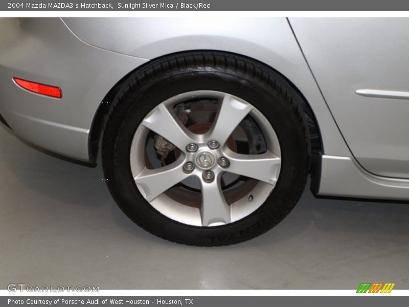 Sunlight Silver Mica / Black/Red 2004 Mazda MAZDA3 s Hatchback