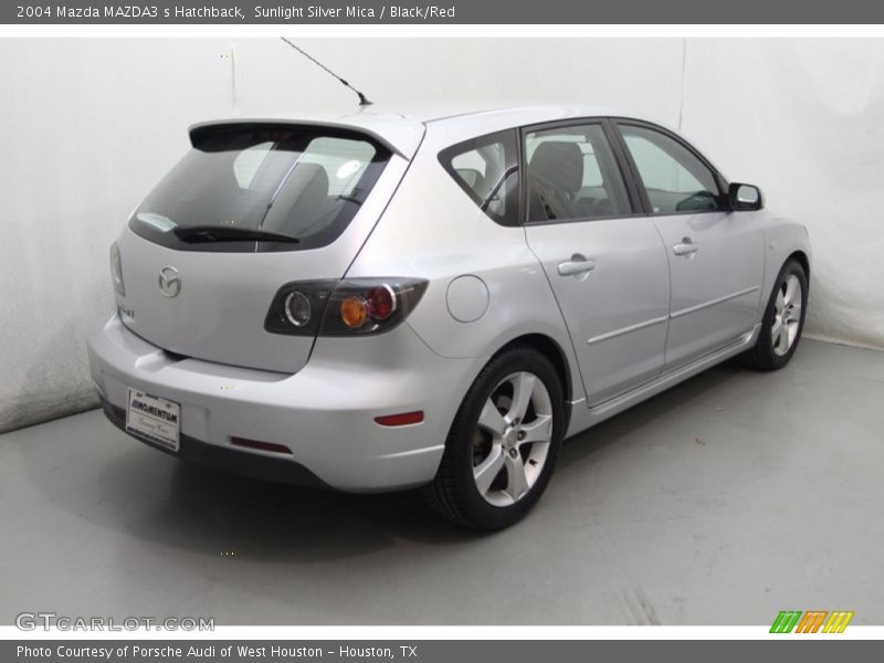 Sunlight Silver Mica / Black/Red 2004 Mazda MAZDA3 s Hatchback