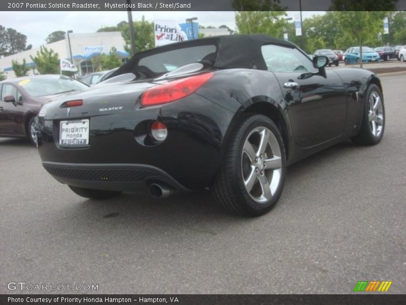 Mysterious Black / Steel/Sand 2007 Pontiac Solstice Roadster