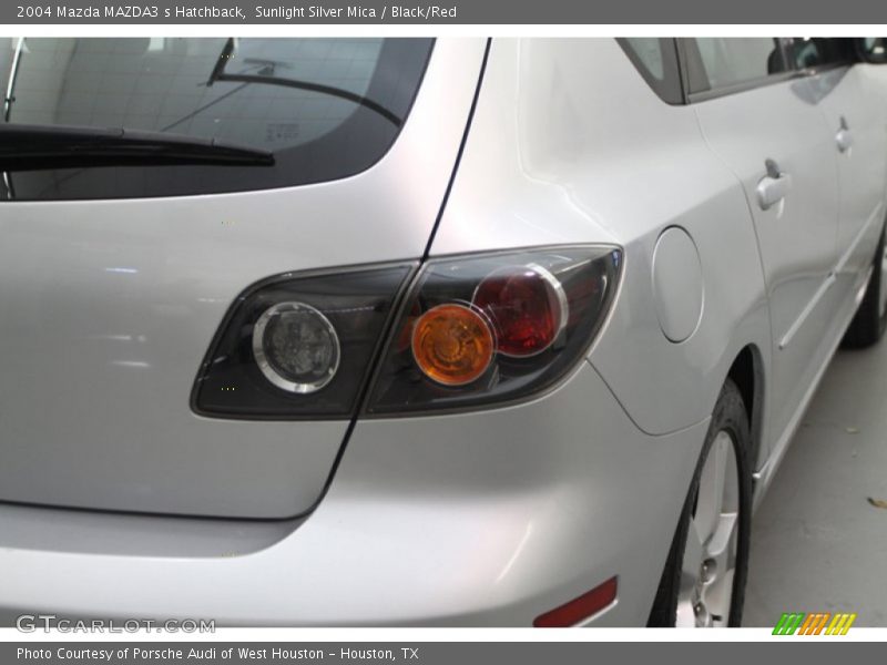 Sunlight Silver Mica / Black/Red 2004 Mazda MAZDA3 s Hatchback